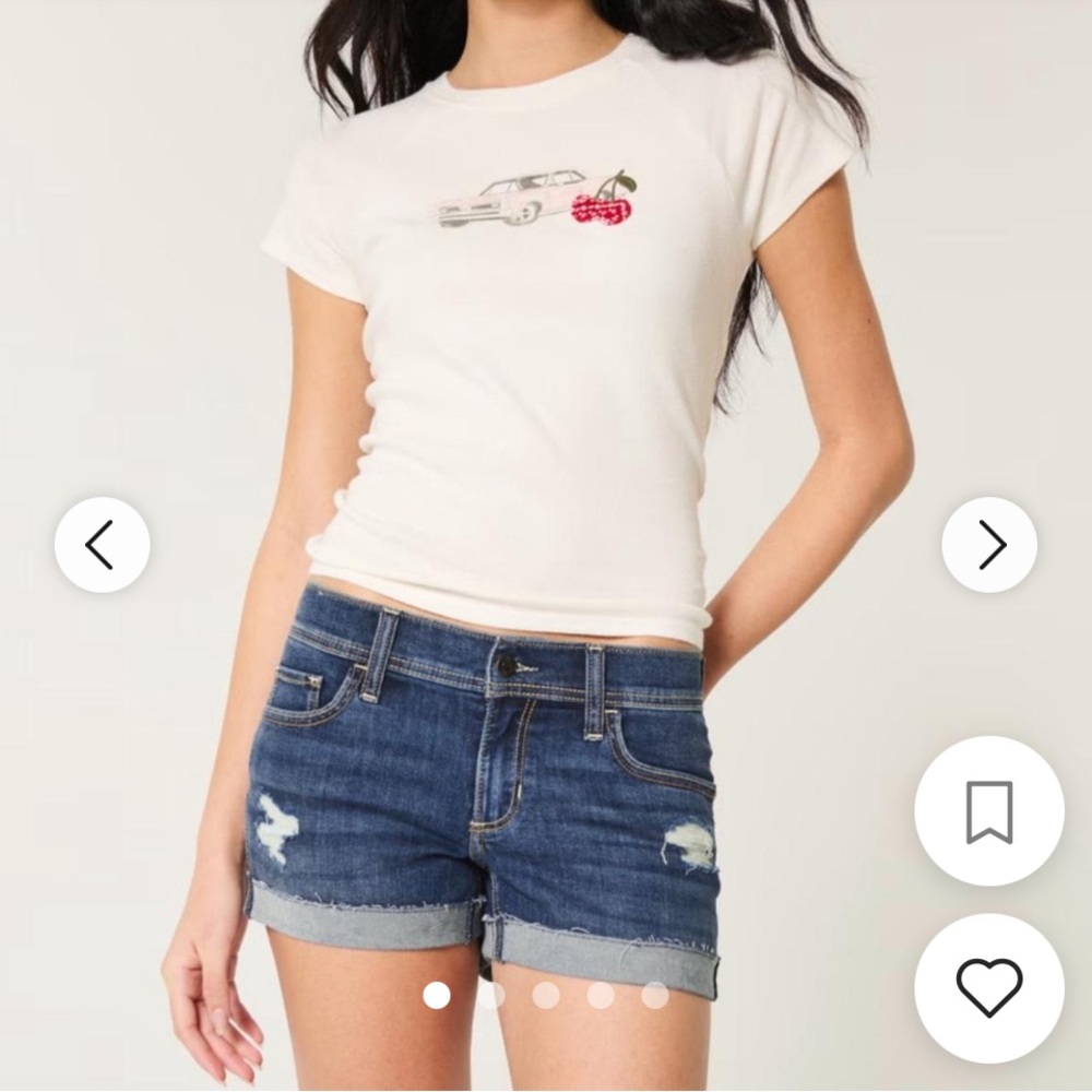 Women's Blue Denim Shorts